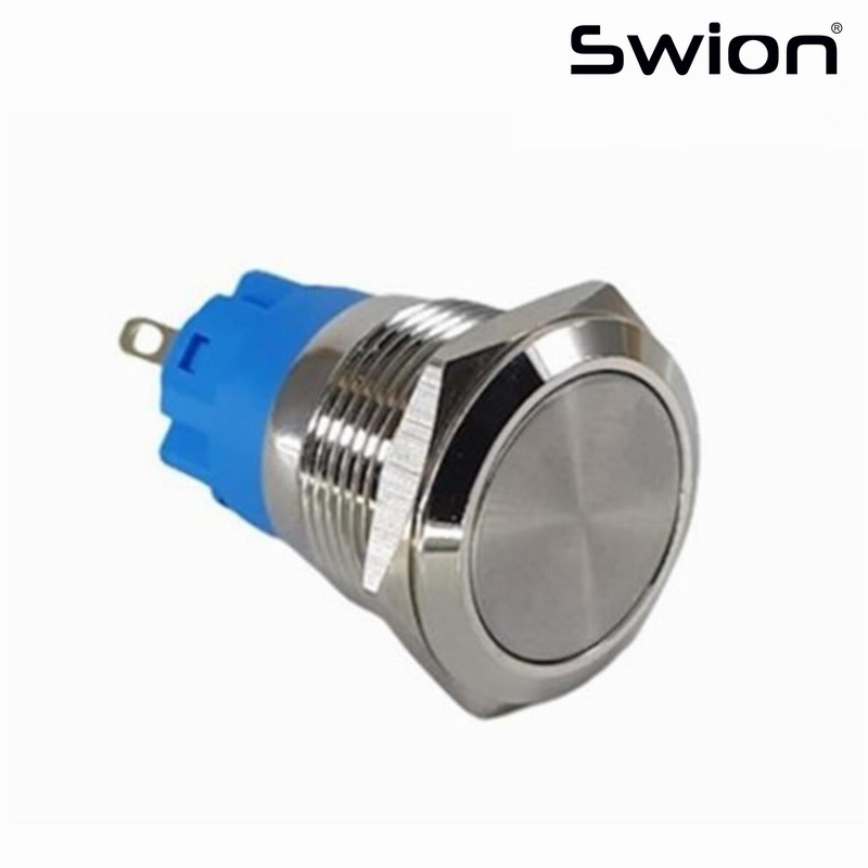 Swion D98-1 Buton Metal Düz Ø19mm 3P