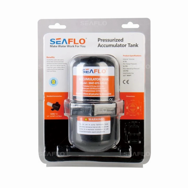 Seaflo 0.75 Litre Basınç Tankı Akümülatör Genleşme Tankı