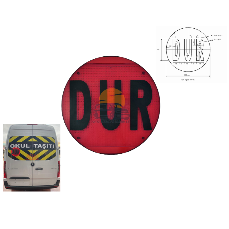 Işıklı Dur Levhası Ledli